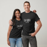 Team Groom Shirt<br><div class="desc">Team groom, this short sleeve, cotton crew neck shirt is shown in the Black colour with a sample last name, so you can customise this shirt to your liking, by clicking on customise button, look to right and find the appropriate boxes and change the sample text to your information. Perfect...</div>