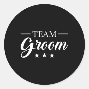 Team Groom Stag Party Team Groom  Classic Round Sticker