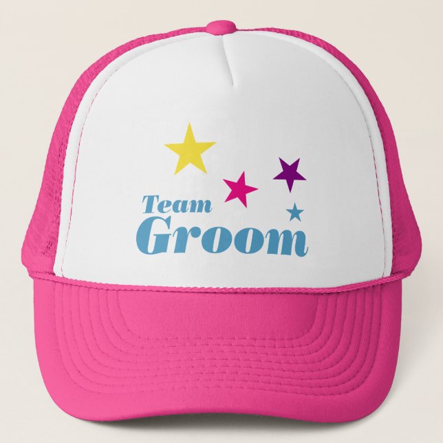 Team groom trucker hat (Front)