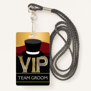 Team Groom Wedding Badge ID Badge