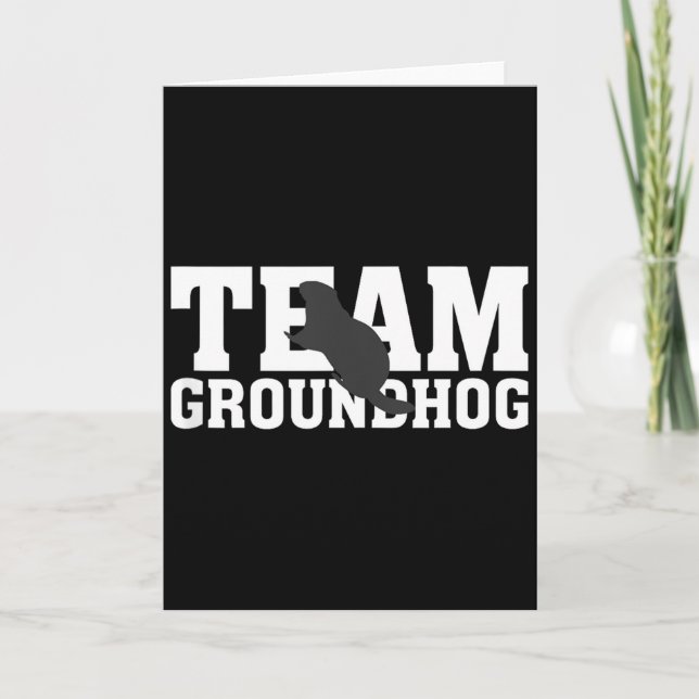 Team Groundhog Funny Groundhog Day Tank Top  Card (Front)