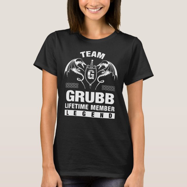 Team Grubb Lifetime Member T-Shirt (Front)
