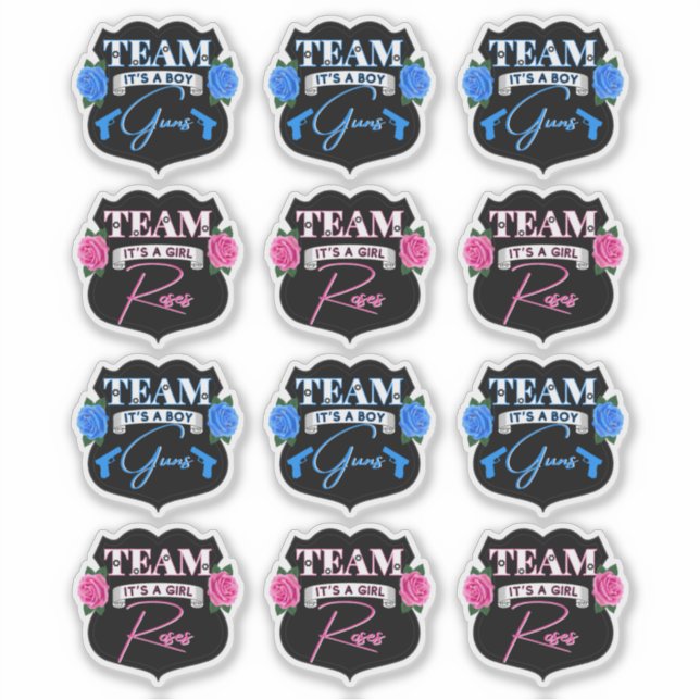 Team Guns vs Team Roses Gender Reveal Party (Front)