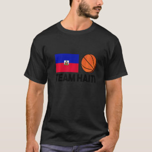 Team Haiti Haiti Haitian Flag Basketball Fan  2 T-Shirt