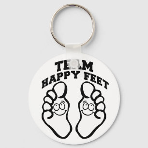 Team Happy Feet Key Ring