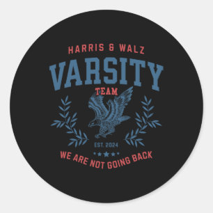 Team Harris Walz 2024 Election Kamala Tim Waltz Classic Round Sticker