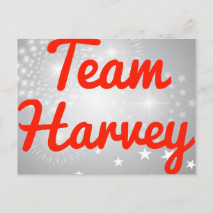 Team Harvey Postcard