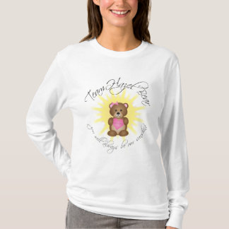 team hazel bear women's long sleeve shirt (white)