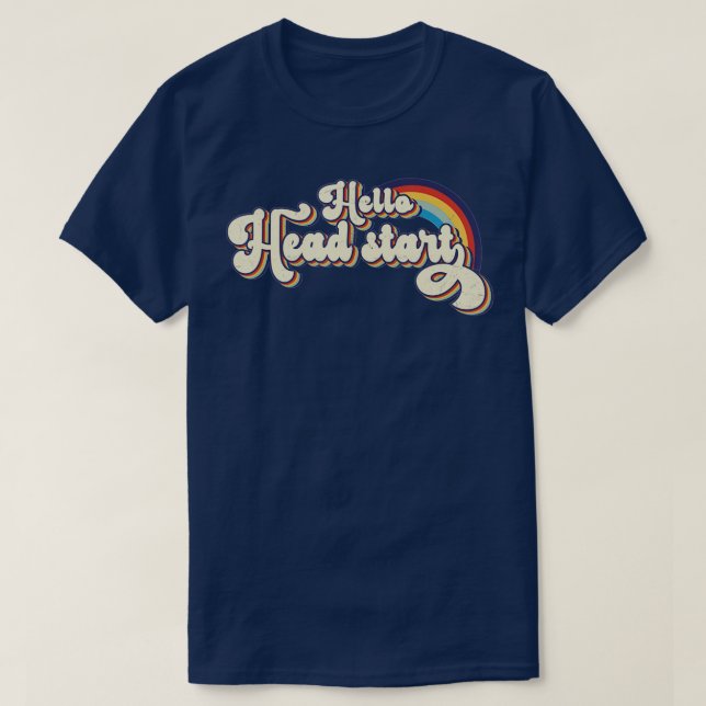 Team Head Start Squad Back To School Rainbow Kids  T-Shirt (Design Front)
