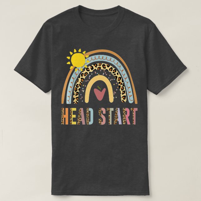 Team Head Start Squad Back To School Rainbow Kids  T-Shirt (Design Front)