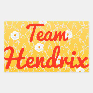Team Hendrix Rectangular Sticker