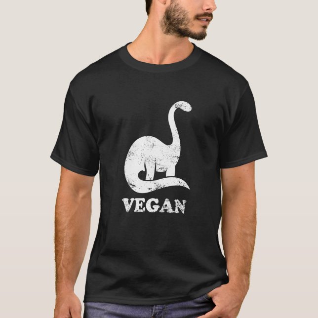 Team Herbivore Brachiosaurus Vegan Dinosaur Plant  T-Shirt (Front)