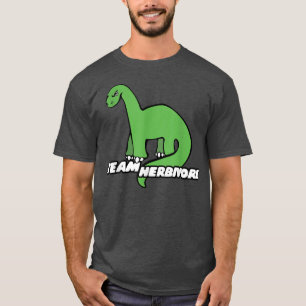 Team Herbivore dinosaur vegan vegetarian t T-Shirt