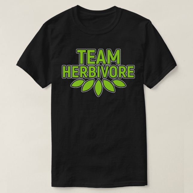 Team Herbivore Protein Vegetarian Vegan Activism T-Shirt (Design Front)