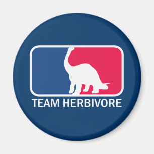 Team Herbivore Vegetarian Vegan Magnet