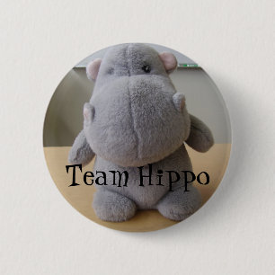 Team Hippo 6 Cm Round Badge