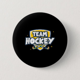 Team Hockey Field Hockey Indoor Hockey Hockey Game 6 Cm Round Badge