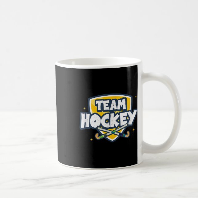 Team Hockey Field Hockey Indoor Hockey Hockey Game Coffee Mug (Right)