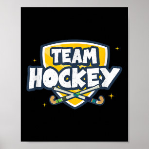 Team Hockey Field Hockey Indoor Hockey Hockey Game Poster
