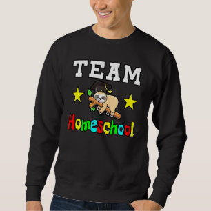 Team Homeschool Sloth Graduation Sweatshirt