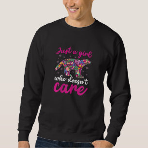 Team Honey Badger   Marten Ratel Girl Who Doesn't  Sweatshirt