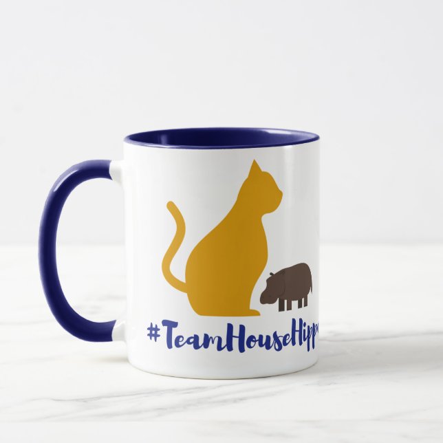 Team House Hippo Right hand mug (Left)