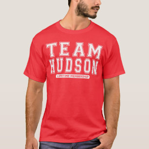 Team Hudson Family Surname Reunion Crew Member Gif T-Shirt