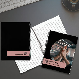 Team Image Hair Stylist Black Pink Promotional  Notebook