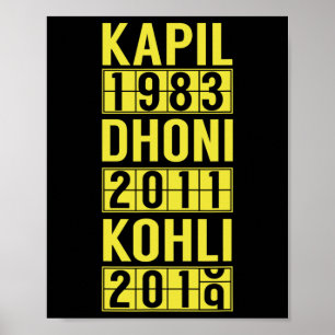 Team India Cricket Fan Jersey  Poster