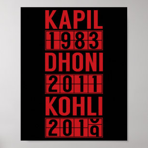 Team India World Cricket Cup Fan Jersey 2 Poster
