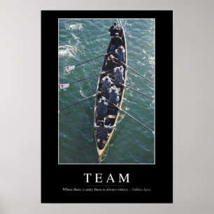 Team: Inspirational Quote 1 Poster