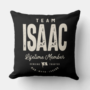 Team Isaac Lifetime Member Personalised Name Cushion