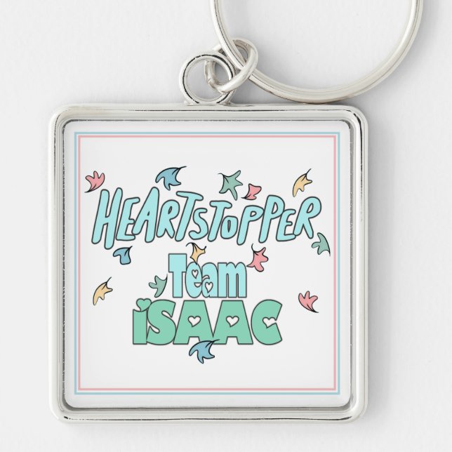 Team Isaac White Key Ring (Front)