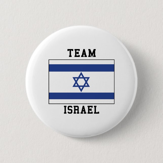 Team Israel 6 Cm Round Badge (Front)