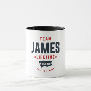 Team James Lifetime Member Funny Name James Mug
