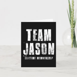 Team Jason Motivational Insrational Proud Family  Card