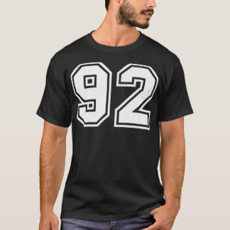 Team Jersey Number #92 Sports Gift Premium  T-Shirt