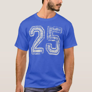 Team Jersey Uniforms Number 25 School Sports 25th T-Shirt