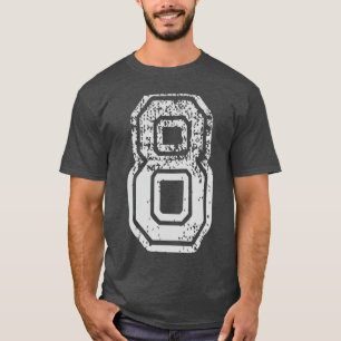Team Jersey Uniforms Number 8 Eight School Sports  T-Shirt