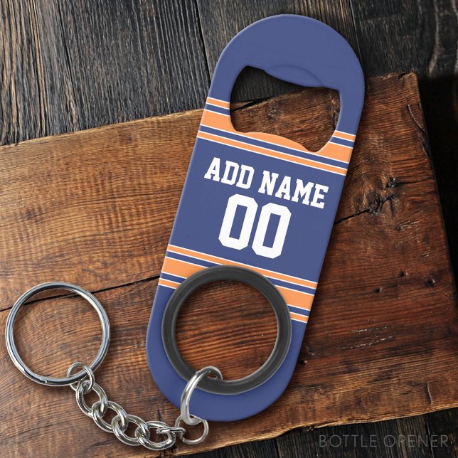 Team Jersey with Custom Name and Number (Custom Bottle Opener)