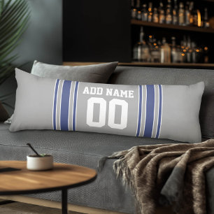 Team Jersey with Custom Name and Number Body Cushion