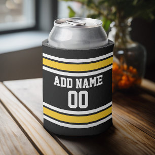Team Jersey with Custom Name and Number Can Cooler