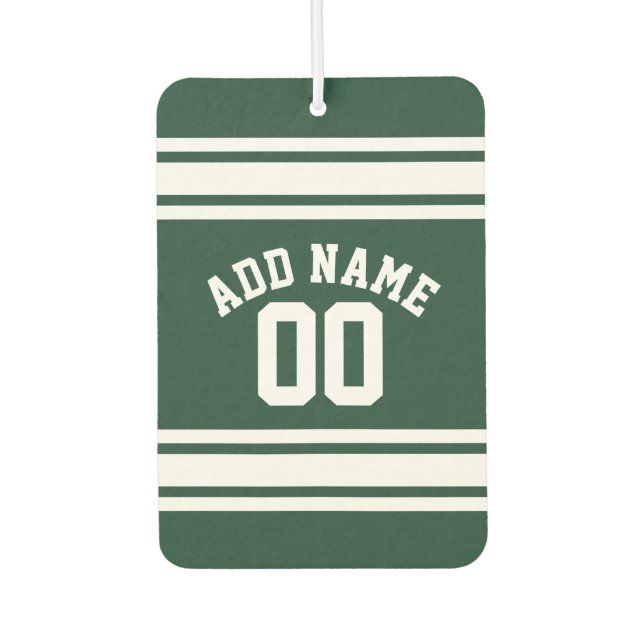 Team Jersey with Custom Name and Number Car Air Freshener (Front)