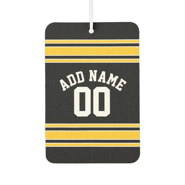 Team Jersey with Custom Name and Number Car Air Freshener (Front)