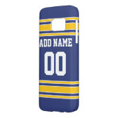 Team Jersey with Custom Name and Number Case-Mate Samsung Galaxy Case (Back Left)