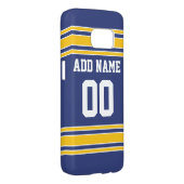 Team Jersey with Custom Name and Number Case-Mate Samsung Galaxy Case (Back/Right)