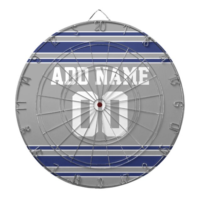 Team Jersey with Custom Name and Number Dartboard (Front)