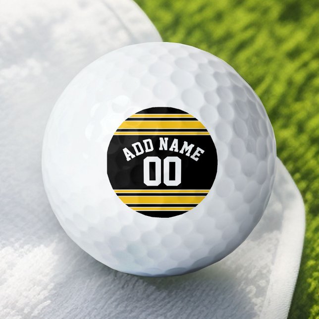 Team Jersey with Custom Name and Number Golf Balls (Custom Golf Balls)