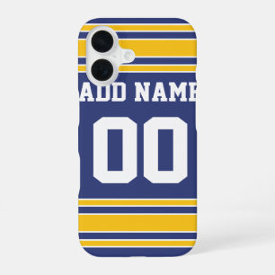 Team Jersey with Custom Name and Number iPhone 16 Case