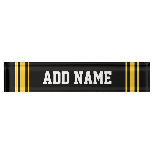 Team Jersey with Custom Name and Number Nameplate (Front)